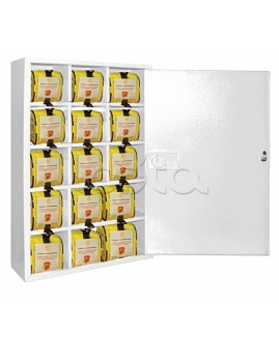 Футляр металлический секционный ПОЖТЕХНИКА ФМС-15 закрытый, белый в Симферополе Пожарные шкафы Pintop.ru