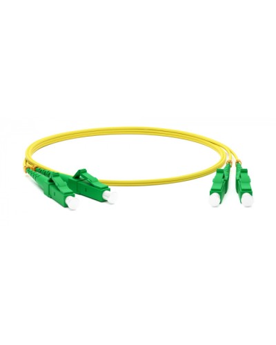 Патч-корд волоконно-оптический одномодовый SM 9/125 (OS2), LC/APC-LC/APC, duplex, LSZH, 5 м Hyperline FC-D2-9-LC/AR-LC/AR-H-5M-LSZH-YL в Симферополе Патч-корды оптические Pintop.ru