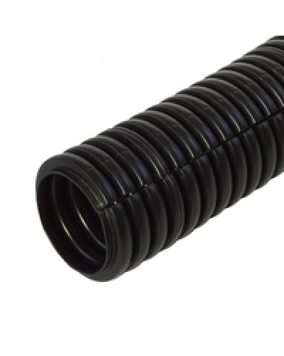 Труба гофрированная ПП лёгкая 350 Н безгалогенная (HF) разрезная черная д32 (25м/1375м уп/пал) Промрукав PR02.0066 в Симферополе Труба гофрированная Pintop.ru