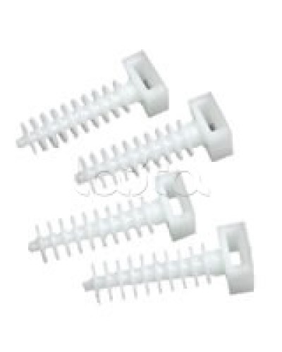 Держатель хомутов для установки в отверстиях D8 мм 37х13 мм Экопласт 47214 в Симферополе Крепеж: Дюбели, шурупы, саморезы Pintop.ru