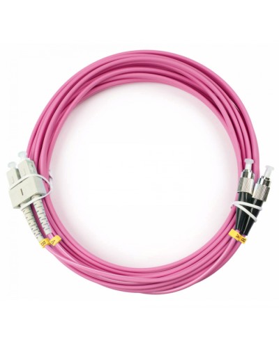 Шнур оптический duplex SC-FC 50/125 mm OM4 5м LSZH Cabeus FOP-50-OM4-SC-FC-5m в Симферополе Патч-корды оптические Pintop.ru
