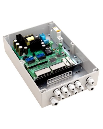 PoE-коммутатор 10-портовый, управляемый уличный TFortis PSW-2G8F+ в Симферополе Коммутаторы Pintop.ru