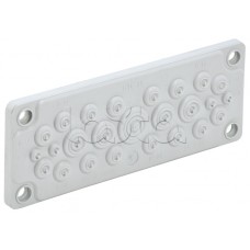 TITAN Ввод кабельный мембр. 25 отв. d=5-26мм IP65 серый IEK (TI-00D-MC-025-65)