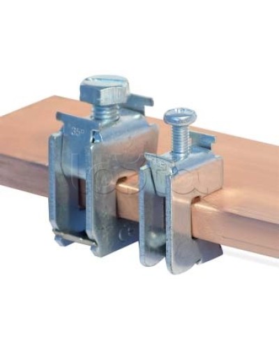 Шинная клемма для кабеля, сечение шины 10 мм, кабель 16-35 мм DKC R5BC1035 в Симферополе Крепежные изделия Pintop.ru