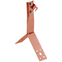 Держатель проводника круглого 6-10мм винтовой для конька h=100мм медь IEK (ZDP80-50-4-16-100)