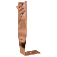 Держатель проводника круглого 6-10мм винтовой угловой скрученный h=140мм медь IEK (ZDP87-50-1-16-140)