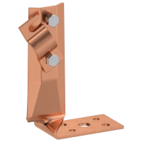 Держатель проводника круглого 6-10мм винтовой угловой скрученный h=70мм медь IEK (ZDP87-50-1-16-70)