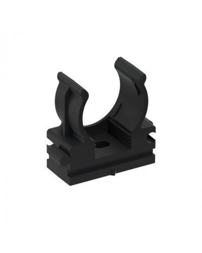 CFQ20 Держатель (клипса) для труб, для монтажного пистолета D20мм, цвет чёрный (50шт) Экопласт (41520BL) в Симферополе Держатели, клипсы, скобы Pintop.ru